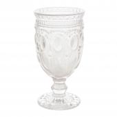 Decostar™ Embossed Glass Goblet 6½" 10oz 6pc/box - Clear