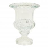 Clear Antique Glass Vase 10"