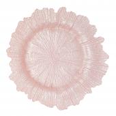 Glass Reef Charger Plate 13" - 8 Pack - Blush