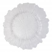 Glass Reef Charger Plate 13" - 8 Pack - Clear