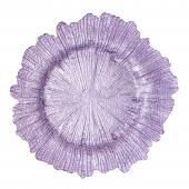 Glass Reef Charger Plate 13" - 8 Pack - Lavender