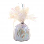 Decostar™ Foil Balloon Weight 6oz - 5" - 12 pieces - White Iridescent