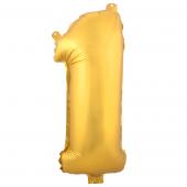 Decostar™ Number Mylar Foil Balloon 16" - "1"
