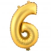 Decostar™ Number Mylar Foil Balloon 16" - "6"