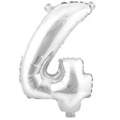 Decostar™ Number Mylar Foil Balloon 34" - "4"
