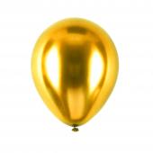 Chrome Latex Balloon 5" 50pc/bag - Gold