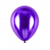 Chrome Latex Balloon 5" 50pc/bag - Purple