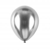 Chrome Latex Balloon 5" 50pc/bag - Silver