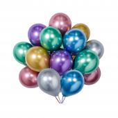 Chrome Latex Balloon 10" 50pc/bag - Assorted