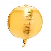 8" 4D Sphere Mylar Balloon 24pc/bag - Gold