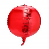 8" 4D Sphere Mylar Balloon 24pc/bag - Red