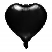 Decostar™ 18" Heart Mylar Balloon 1pc/bag - Black