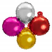 Decostar™ 16" Quad Mylar Balloon 50pc/pack Multicolor - Fuchsia, Red, Silver, Gold