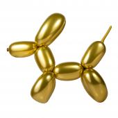260Q(2" x 60") Twisting Balloon 100pc/bag - Gold