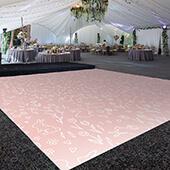 Premium Vinyl Dance Floor Wrap Custom Size - Easter Day Pink Bunny