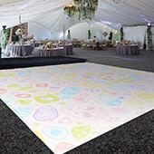 Premium Vinyl Dance Floor Wrap Custom Size - Easter Day Eggciting