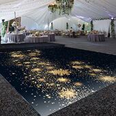 Premium Vinyl Dance Floor Wrap Custom Size - New Year's Day Star Struck