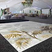 Premium Vinyl Dance Floor Wrap Custom Size - Tropical Twilight