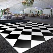 Premium Vinyl Dance Floor Wrap Custom Size - Classical Checkered Pattern