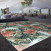 Premium Vinyl Dance Floor Wrap Custom Size - Tropical Kai