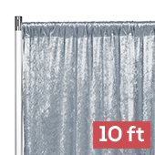Premade Velvet Backdrop Curtain Panel - 10ft Long x 52in Wide - Dusty Blue