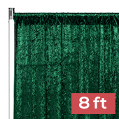Premade Velvet Backdrop Curtain Panel - 8ft Long x 52in Wide - Emerald Green