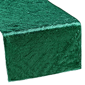 Premade Velvet Table Runner - Emerald Green