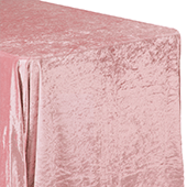 Premade Velvet Tablecloth - 90" x 132" Rectangular - Dusty Rose/Mauve