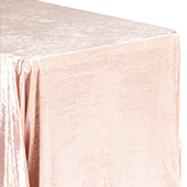 Premade Velvet Tablecloth - 90" x 156" Rectangular - Blush/Rose Gold