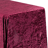 Premade Velvet Tablecloth - 90" x 156" Rectangular - Burgundy