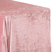Premade Velvet Tablecloth - 90" x 156" Rectangular - Dusty Rose/Mauve