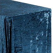 Premade Velvet Tablecloth - 90" x 156" Rectangular - Navy Blue
