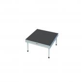 4X4 PLATFORM 16" FIXED LEGS - Aluminum/Industrial Finish