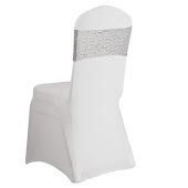 Sequin & Spandex Chair Band by Eastern Mills - Gray - 10 Pack