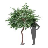 9FT Tall Large Fake Fig Tree - Green - Interchangeable Branches!