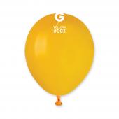 GEMAR Yellow Medium 12" Balloon - 50 Pieces