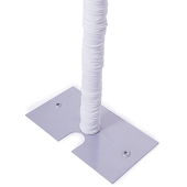 10ft Spandex Pole Cover (for upright 8ft & under) - White