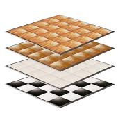 20ft by 20ft Premium Laminate Wood Dance Floor - Portable with Aluminum Side Paneling - Variety of Finishes