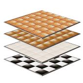 24ft by 24ft Premium Laminate Wood Dance Floor - Portable with Aluminum Side Paneling - Variety of Finishes