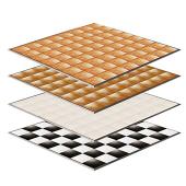 32ft by 32ft Premium Laminate Wood Dance Floor - Portable with Aluminum Side Paneling - Variety of Finishes