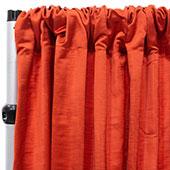 Royal Slub Drape Panel - 100% Polyester - Saffron