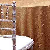 CHAMPAGNE - *FR* Crushed Taffeta Tablecloth by Eastern Mills - Many Size Options