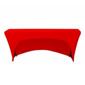 6ft Banquet 200 GSM Grade A Quality Open Back Spandex Table Cover - Red