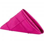 Pintuck Taffeta Napkins - Fuchsia