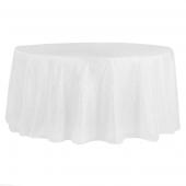 Pintuck Taffeta 132" Round Tablecloth - White
