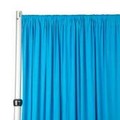 4-Way Stretch Spandex Drape Panel - 14ft Long - Aqua Blue