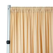 Spandex 4-way Stretch Backdrop Drape Curtain 16ft H x 60" W - Champagne