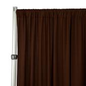 Spandex 4-way Stretch Backdrop Drape Curtain 16ft H x 60" W - Chocolate