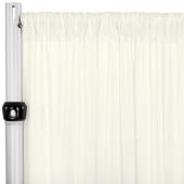 Spandex 4-way Stretch Backdrop Drape Curtain 18ft H x 60" W - Ivory