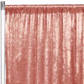 Premade Velvet Backdrop Curtain Panel - 10ft Long x 52in Wide - Cinnamon Rose